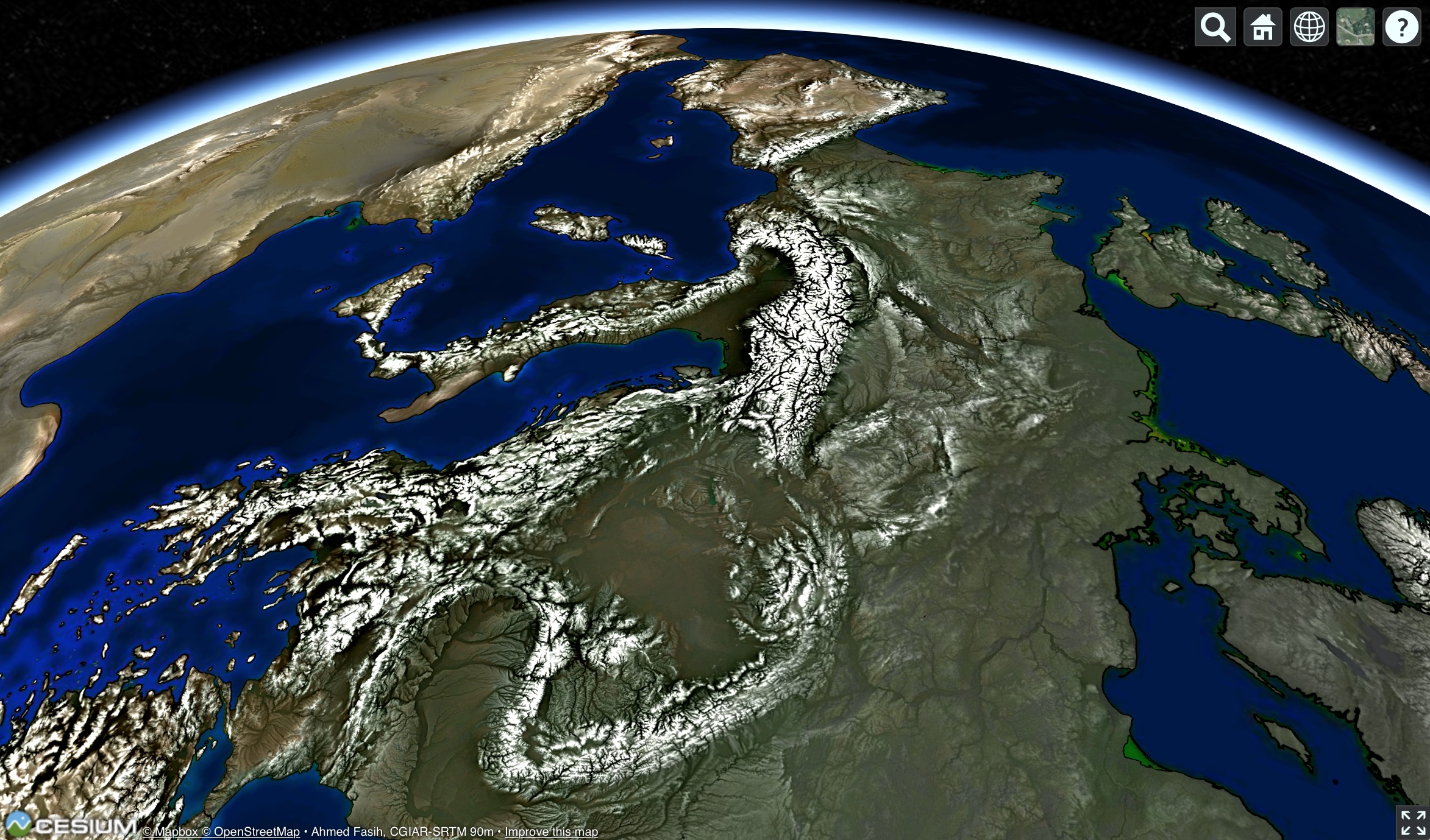 Above Ukraine, looking west